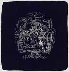 Woman's scarf: "London 1944"