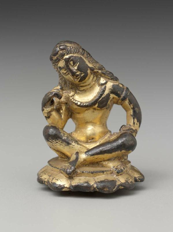 Bodhisattva in meditation seated on lotus pedestal