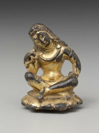 Bodhisattva in meditation seated on lotus pedestal