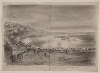 Great Naval Combat between the Federal Fleet and thh Batteries at Port Hudson, Louisiana