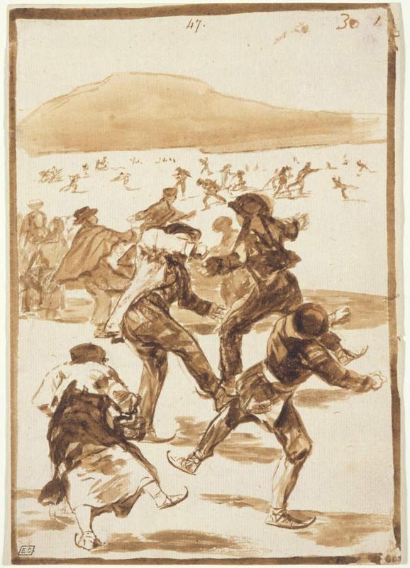 Ice Skaters, from Album F (Images of Spain Album), 30