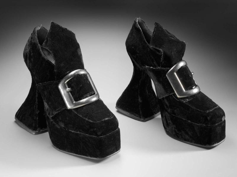 Pair of woman's platform shoes