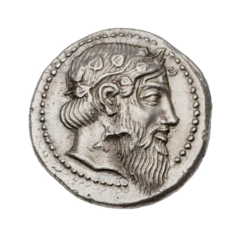 Drachm of Naxos with head of Dionysos