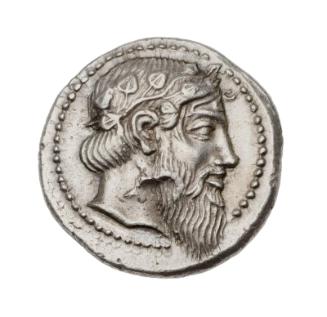 Drachm of Naxos with head of Dionysos