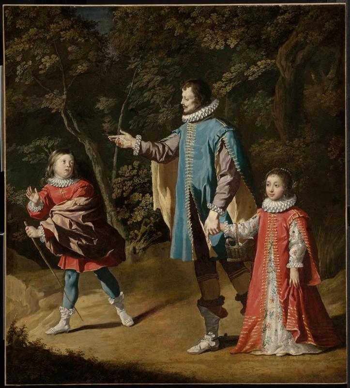Nobleman with Two Children in a Landscape