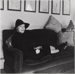 Portrait of Greta Garbo with Rain Hat - First Sitting