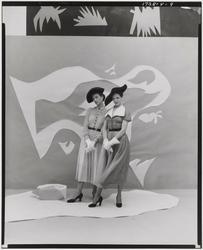 Models with Matisse style cut out background by Beaton