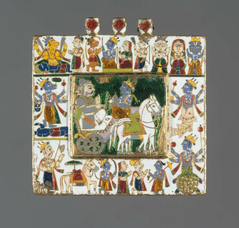 Pendant depicting the ten incarnations of Vishnu