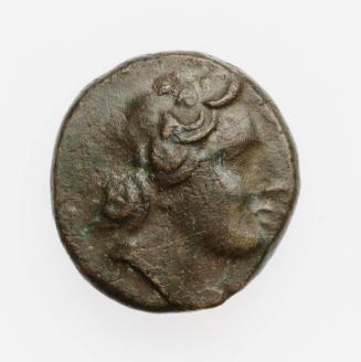 Coin of Korkyra with head of Dionysos