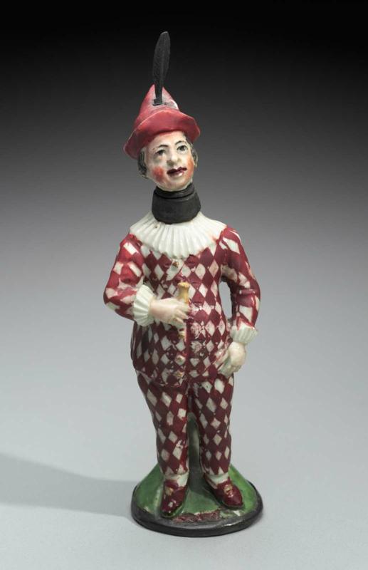 Harlequin scent-bottle and stopper