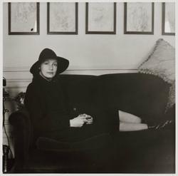 Portrait of Greta Garbo with Rain Hat
