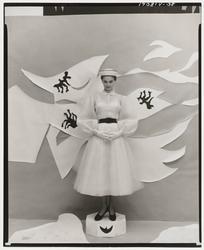 Model with Matisse style cut out background by Beaton