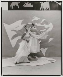 Models with Matisse style cut out background by Beaton