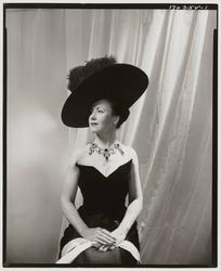 Model Wearing Hat