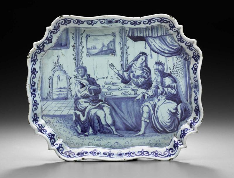 Shaped oval dish