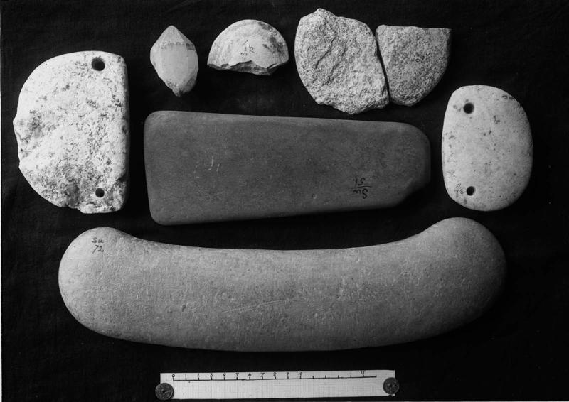 Kerma: Stone implements Su.74 (=MFA 13.4042), 77 (MFA), 75, 76, 51 (=MFA 13.4049), 73 (=MFA 13.…