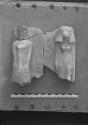 Broken sandstone pair statue.  K III 2.1a S 14-2-608 (=MFA 20.1317)