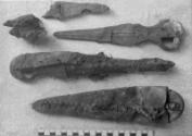 Kerma, Cemetery KN: daggers and axes from graves nos. KN 99 (?), 118 (16-4-1327, MFA), 153 (16-…