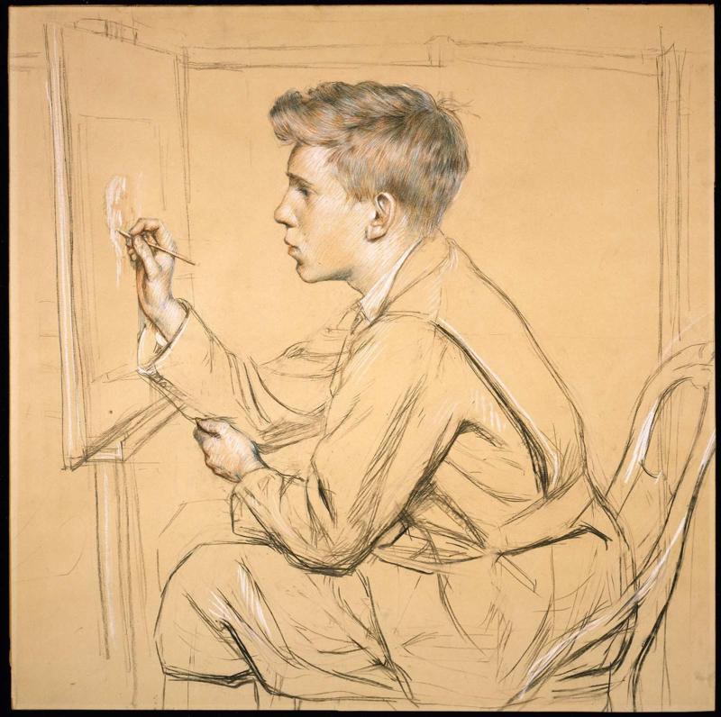John M. Whitcomb Sketching