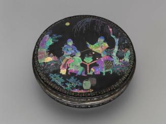 Circular incense box