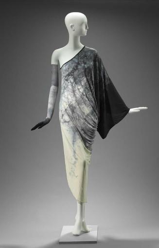 Woman's ensemble (dress, glove)