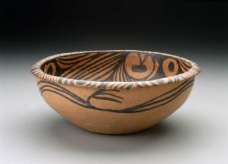 Basin with star and cloud patterns