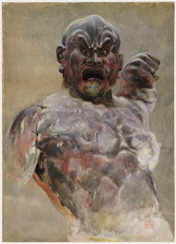 Statue of Kongo Rikishi, Tokondo, Kofuku-ji Monastery, Nara, Japan