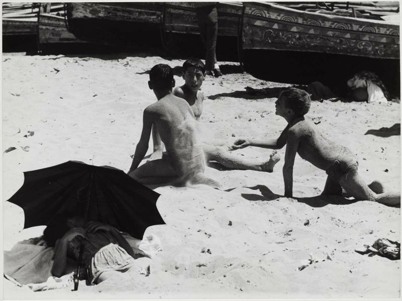 Boys Playing in the Sand