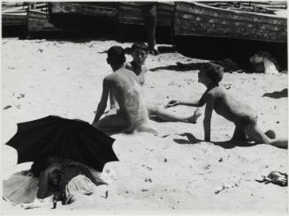 Boys Playing in the Sand