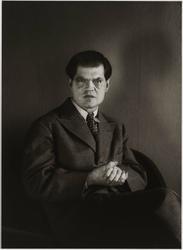 The Dadaist Raoul Hausmann, Sitting