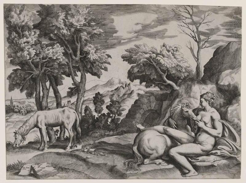 Saturn and the nymph Philyra