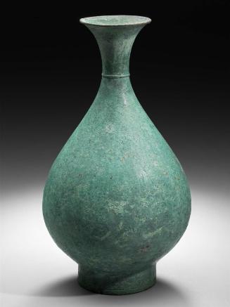 Pear-shaped bottles with trumpet-shaped mouths