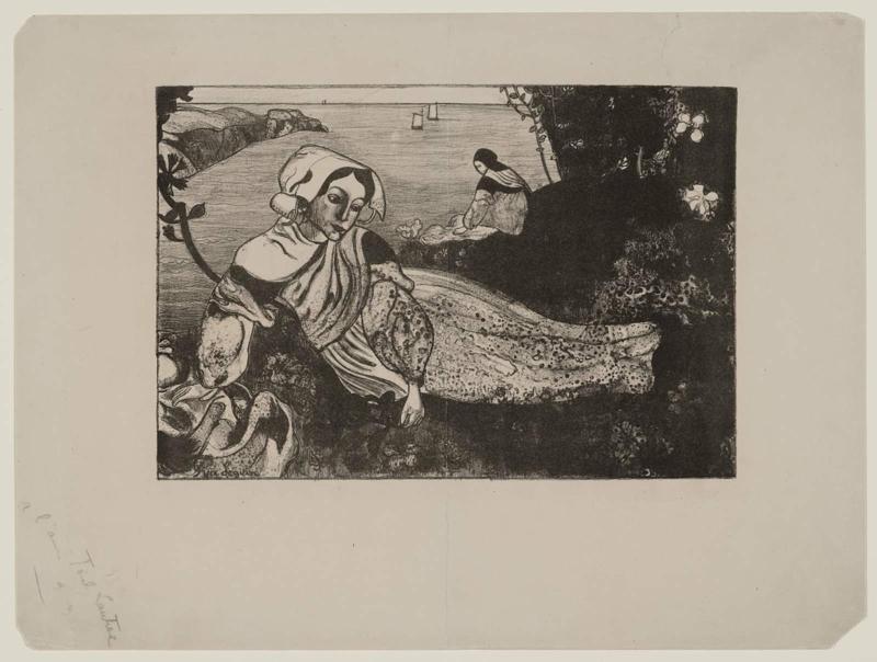 Breton woman reclining by the sea (La Primavera)