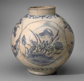 Jar with dragon and turtle