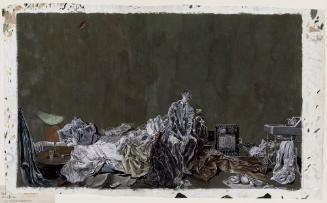 Wounded Man in a Bed Sitting Room
