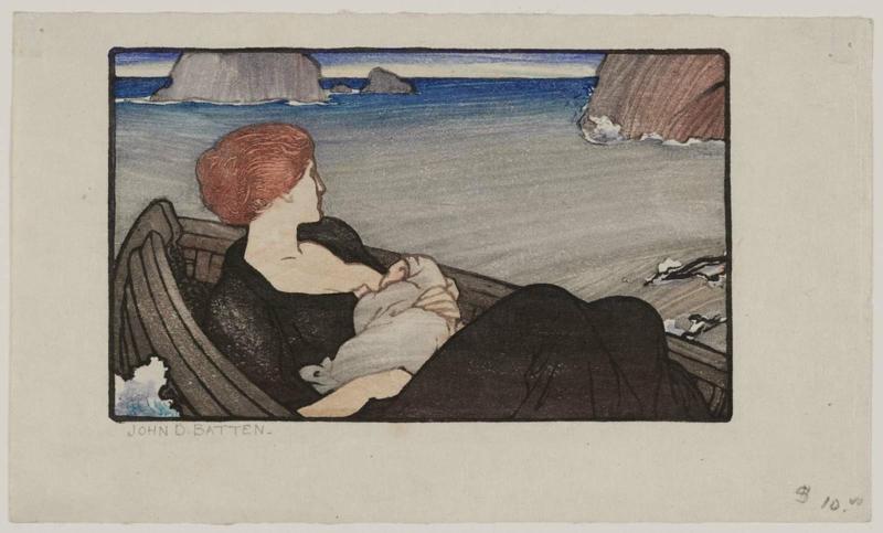 Mother and Child in Boat
