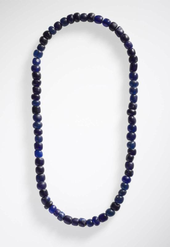Necklace of blue beads