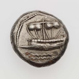 1/2 shekel of Sidon with war galley