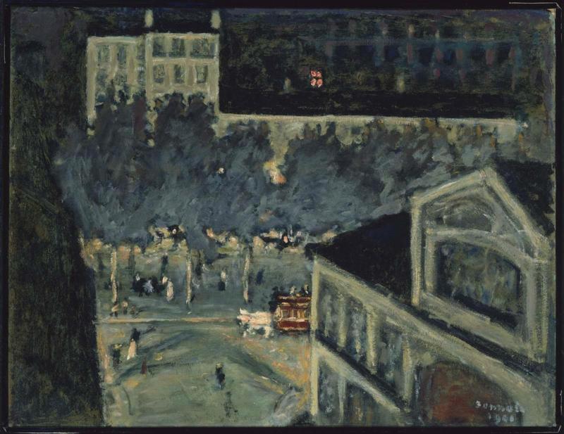 Paris Boulevard at Night