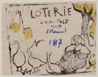 Woman with Geese (lottery ticket)