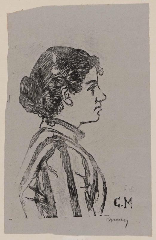 Head of Woman, in profile