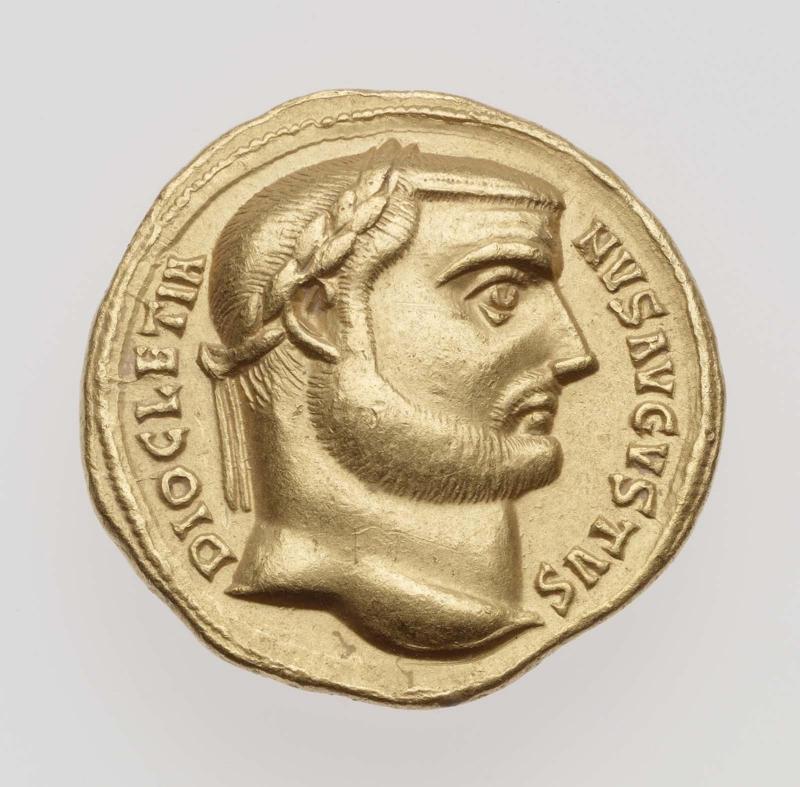 Aureus with head of Diocletian