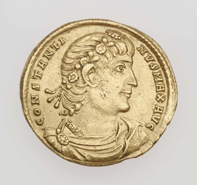 Solidus with bust of Constantine I