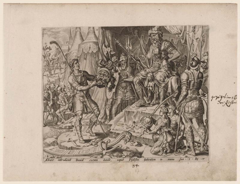 Abner Presenting David with Goliath's Head Before Saul