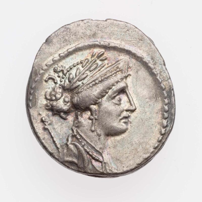 Denarius with bust of Venus, struck under Faustus Cornelius Sulla