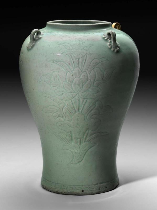 Jar with four handles