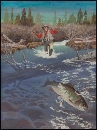 Trout with Underwater Tree