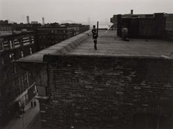 Untitled, [Boy Flying Kite on Rooftop], from East 100th Street series