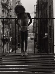 Untitled, [Child on Fire Escape], from East 100th Street series