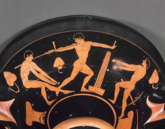 Drinking cup (kylix) with pentathletes